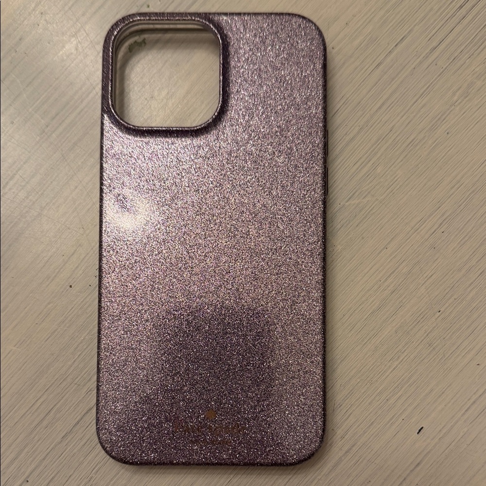 Glittery Purple Kate Spade Phone Case for iPhone 13 Pro Max